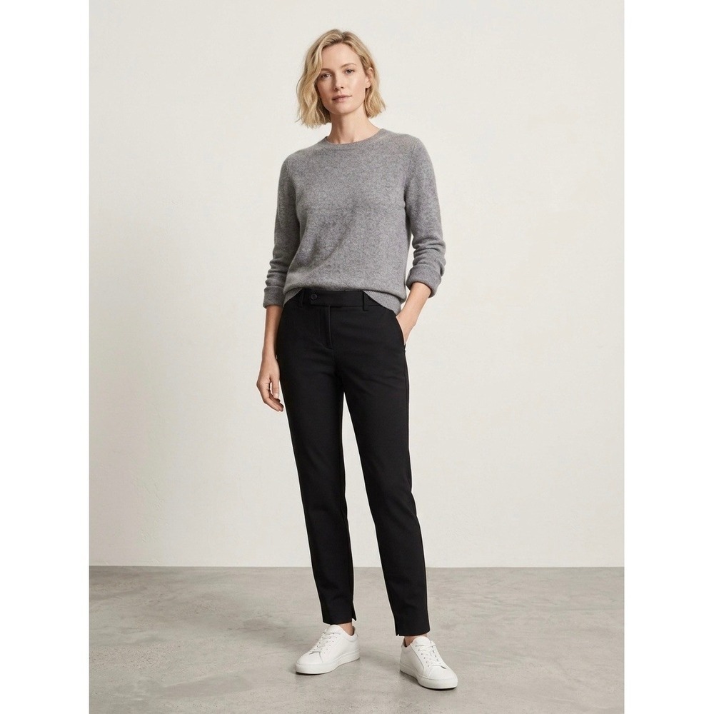 Vince Black Wool Blend Slim Straight Leg Trousers Pants V0686-20590 Size 4